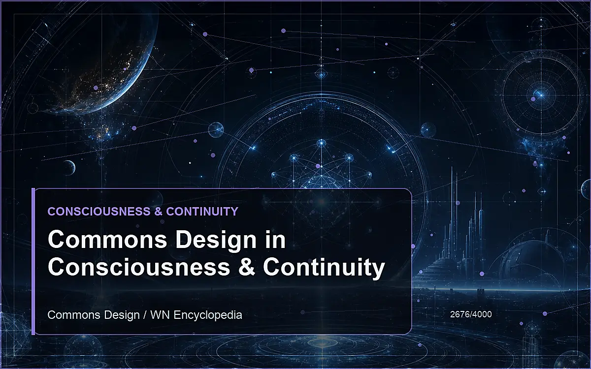 AI-generated encyclopedia reference image for Commons Design in Consciousness & Continuity