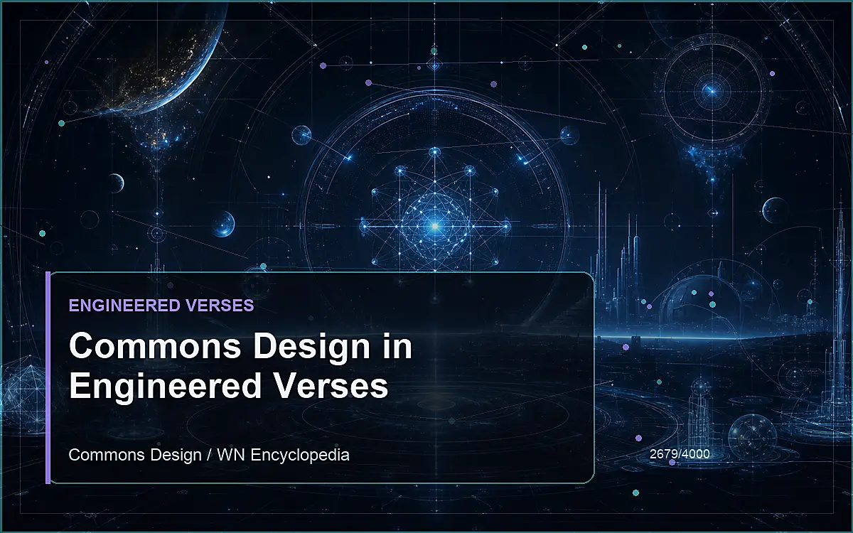 AI-generated encyclopedia reference image for Commons Design in Engineered Verses