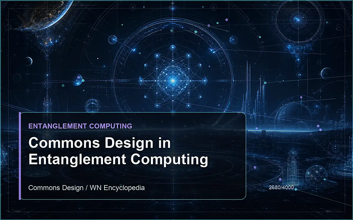 AI-generated encyclopedia reference image for Commons Design in Entanglement Computing