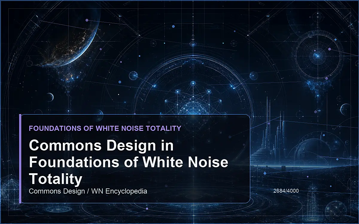 AI-generated encyclopedia reference image for Commons Design in Foundations of White Noise Totality