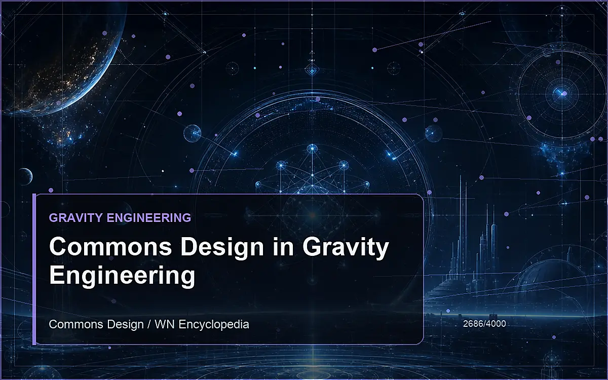AI-generated encyclopedia reference image for Commons Design in Gravity Engineering