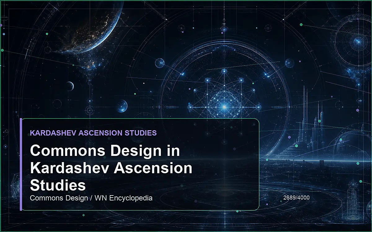 AI-generated encyclopedia reference image for Commons Design in Kardashev Ascension Studies