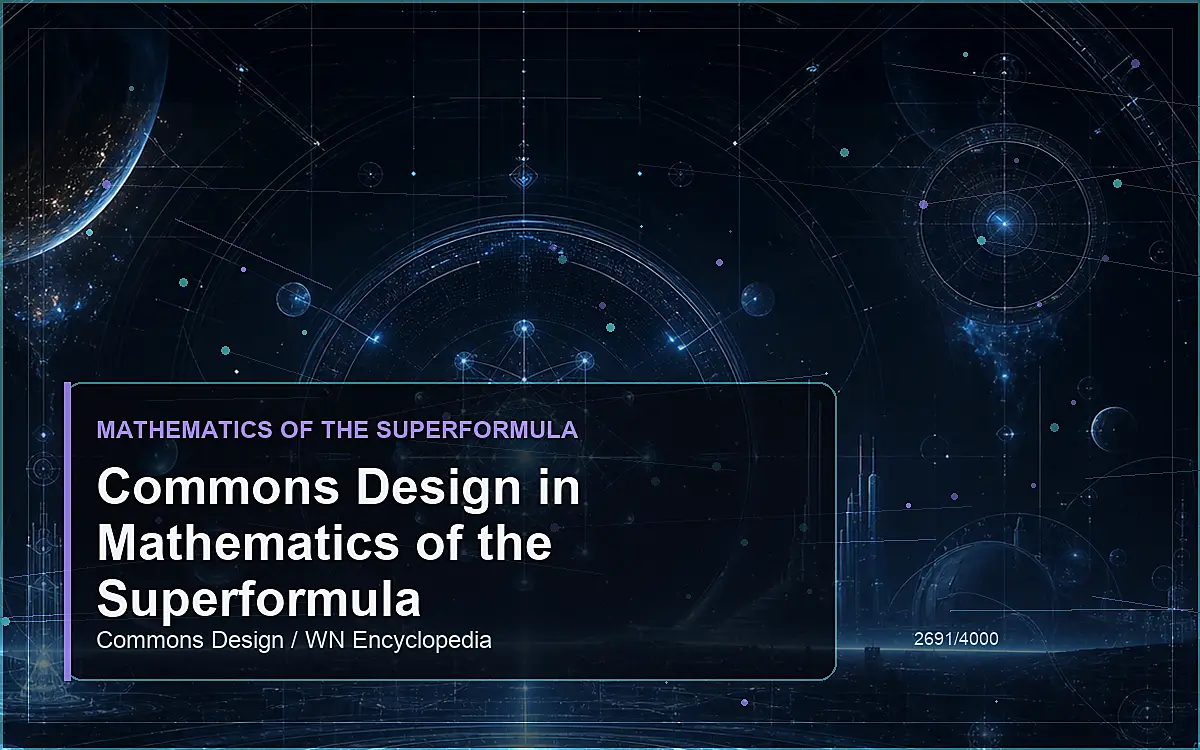 AI-generated encyclopedia reference image for Commons Design in Mathematics of the Superformula