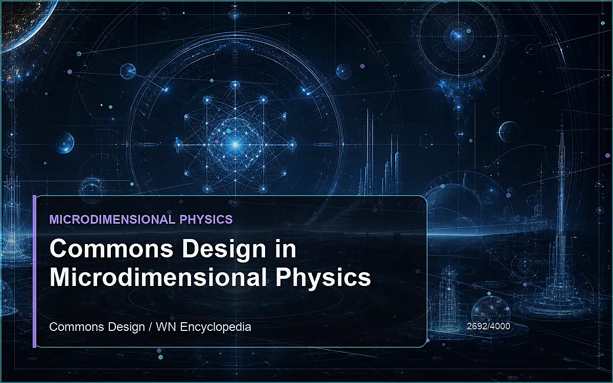 AI-generated encyclopedia reference image for Commons Design in Microdimensional Physics