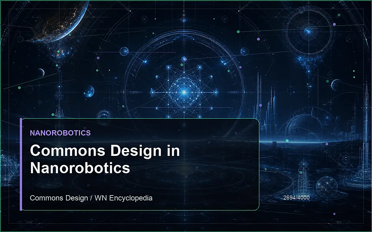 AI-generated encyclopedia reference image for Commons Design in Nanorobotics