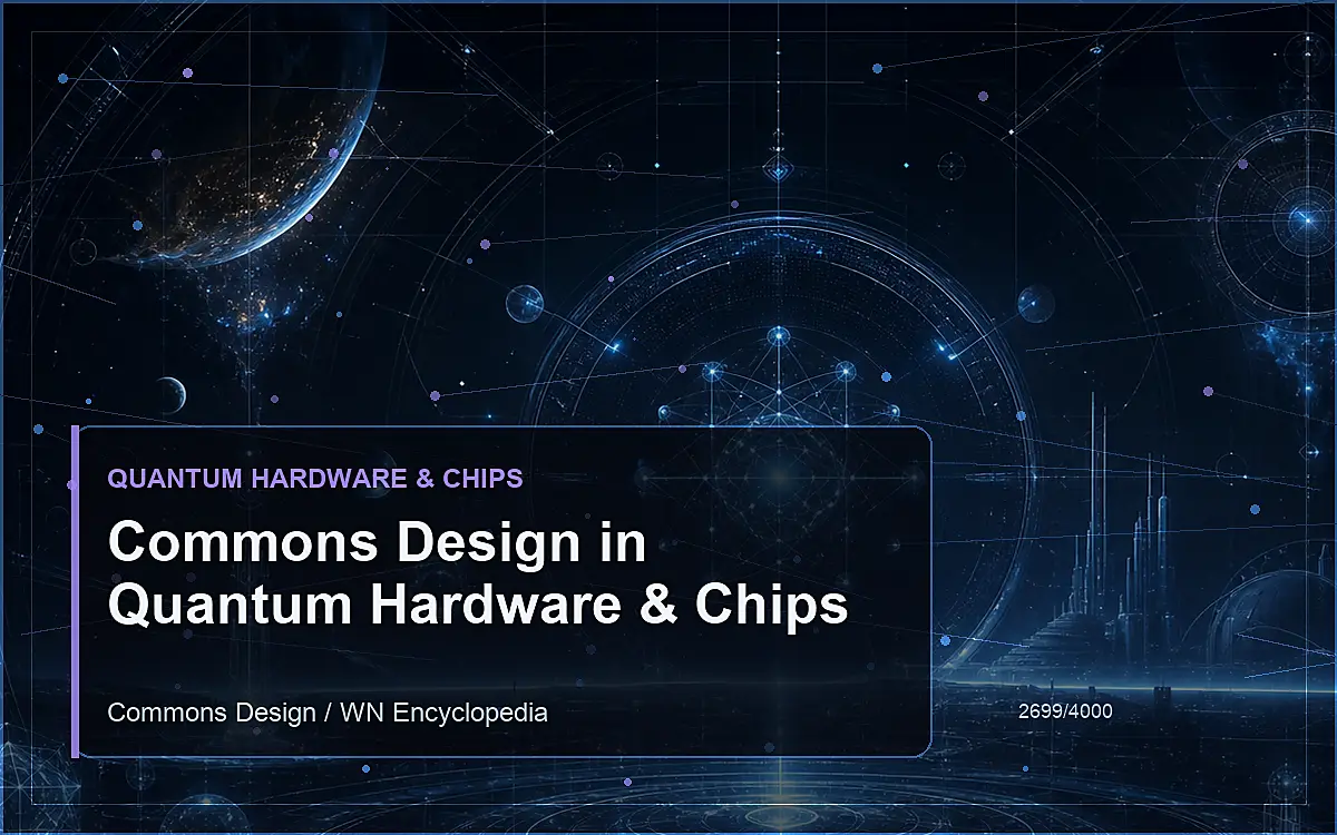 AI-generated encyclopedia reference image for Commons Design in Quantum Hardware & Chips