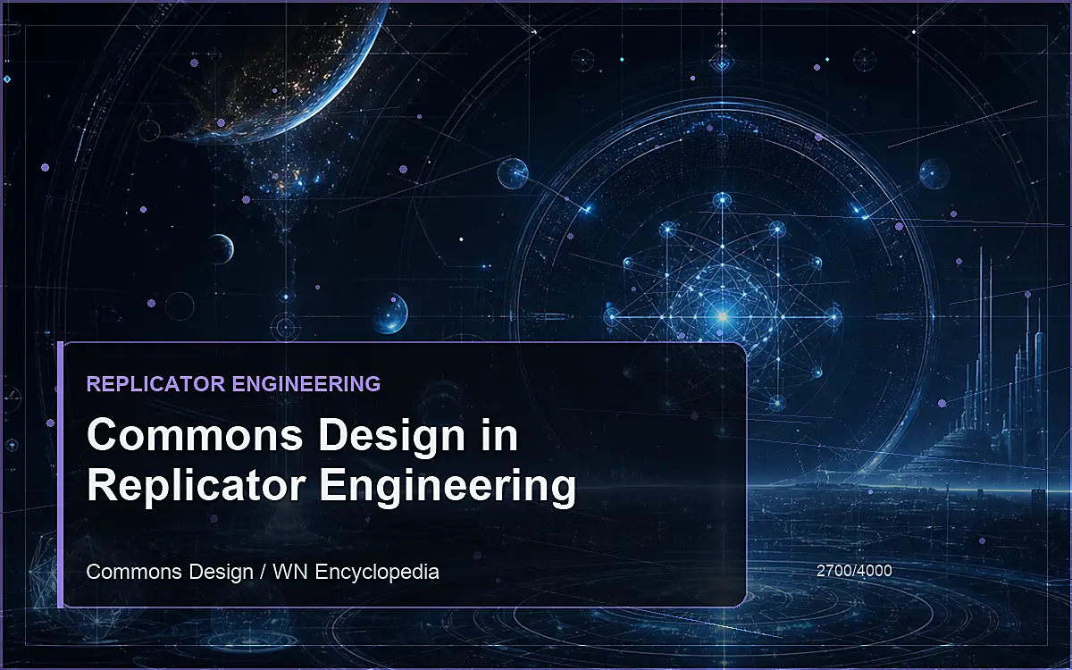 AI-generated encyclopedia reference image for Commons Design in Replicator Engineering