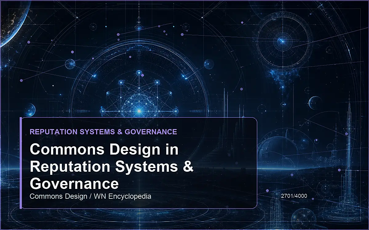 AI-generated encyclopedia reference image for Commons Design in Reputation Systems & Governance