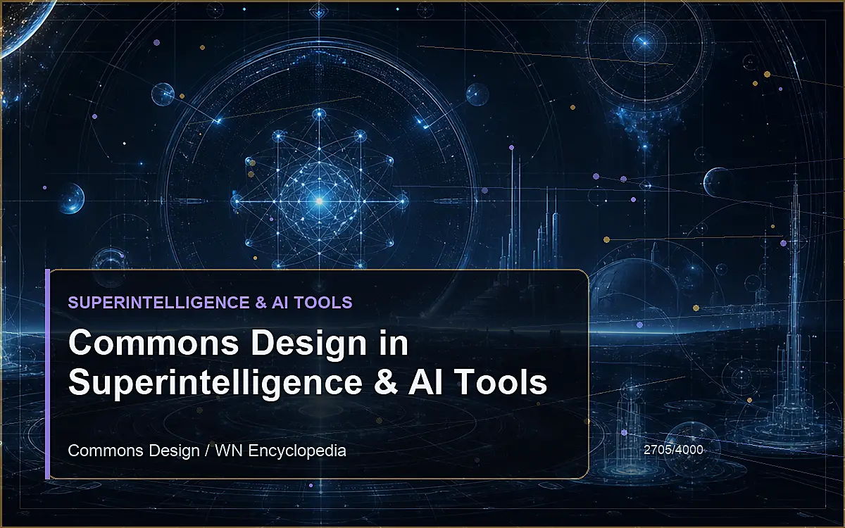 AI-generated encyclopedia reference image for Commons Design in Superintelligence & AI Tools