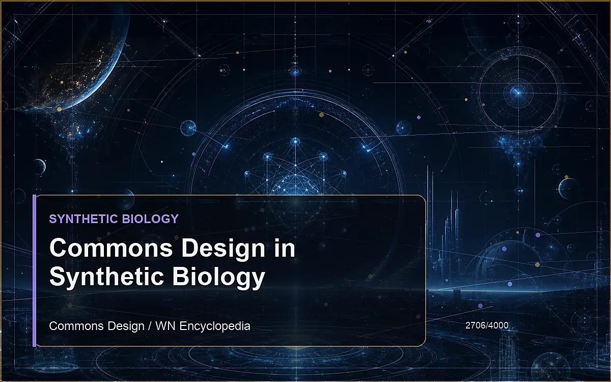 AI-generated encyclopedia reference image for Commons Design in Synthetic Biology