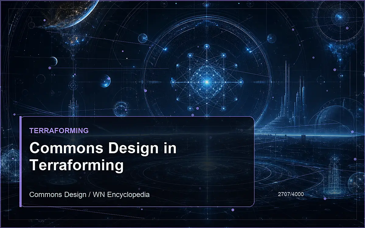 AI-generated encyclopedia reference image for Commons Design in Terraforming