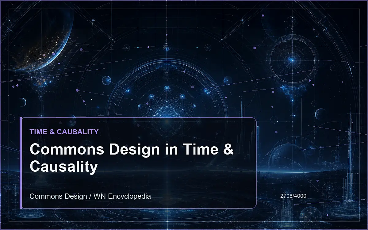 AI-generated encyclopedia reference image for Commons Design in Time & Causality
