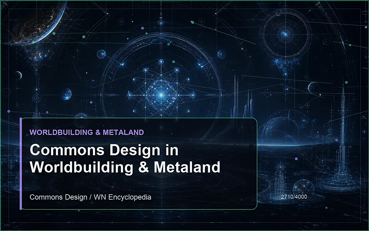 AI-generated encyclopedia reference image for Commons Design in Worldbuilding & Metaland