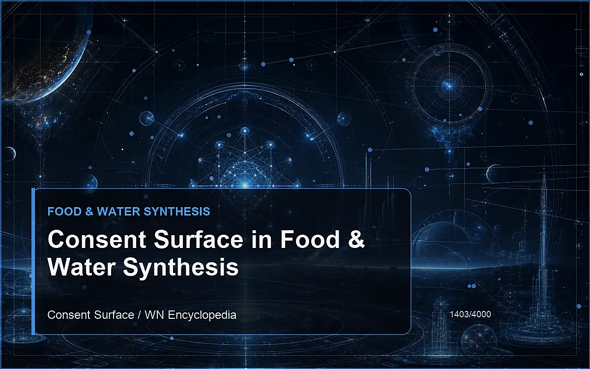 AI-generated encyclopedia reference image for Consent Surface in Food & Water Synthesis