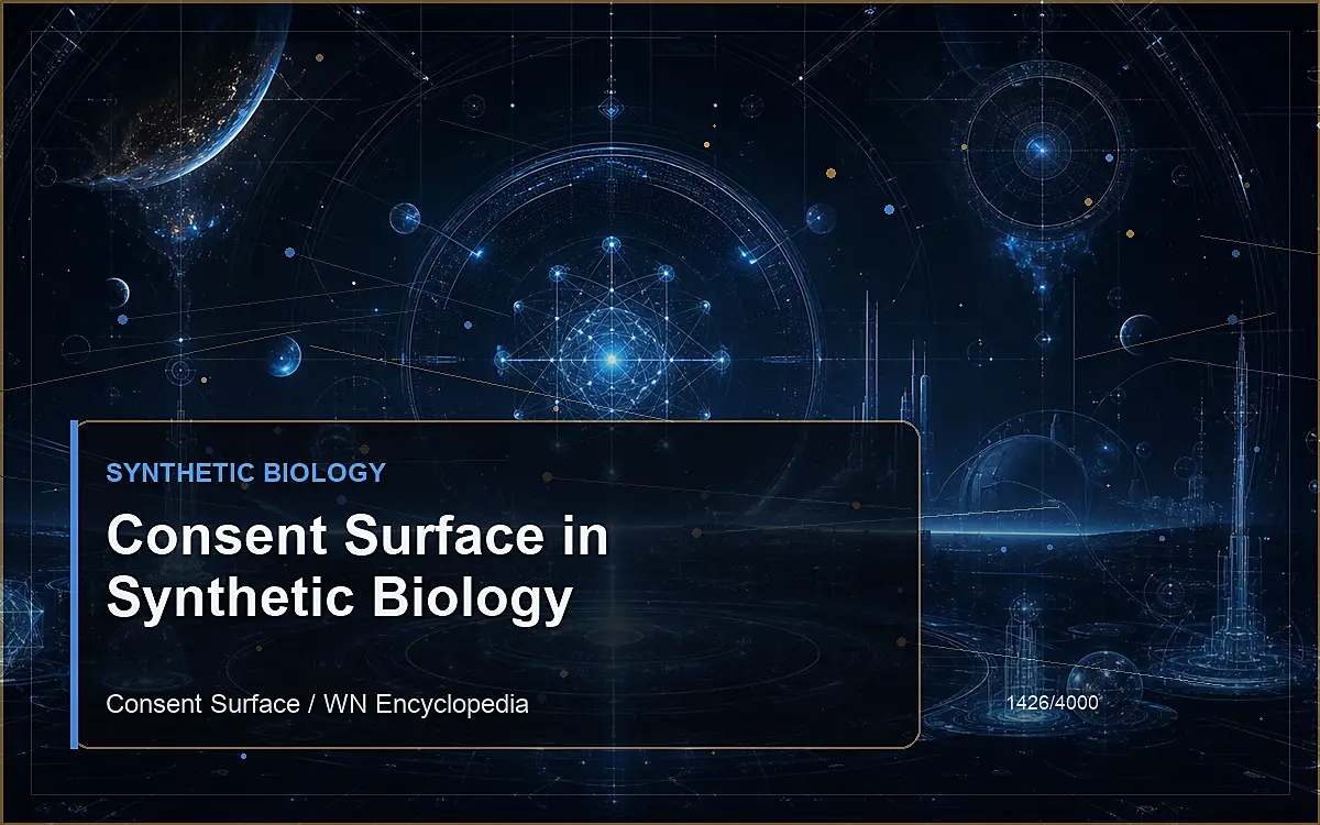 AI-generated encyclopedia reference image for Consent Surface in Synthetic Biology
