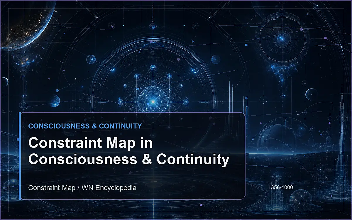 AI-generated encyclopedia reference image for Constraint Map in Consciousness & Continuity
