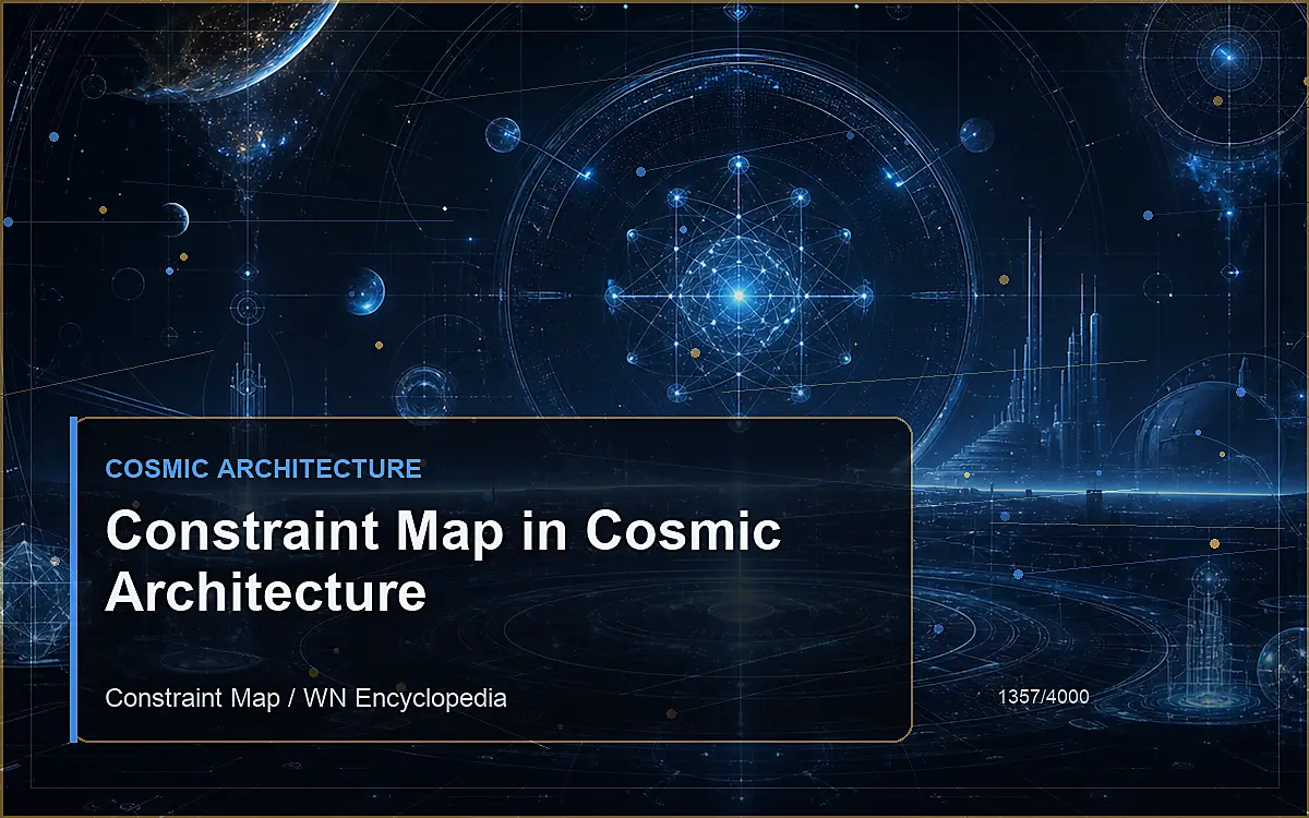 AI-generated encyclopedia reference image for Constraint Map in Cosmic Architecture