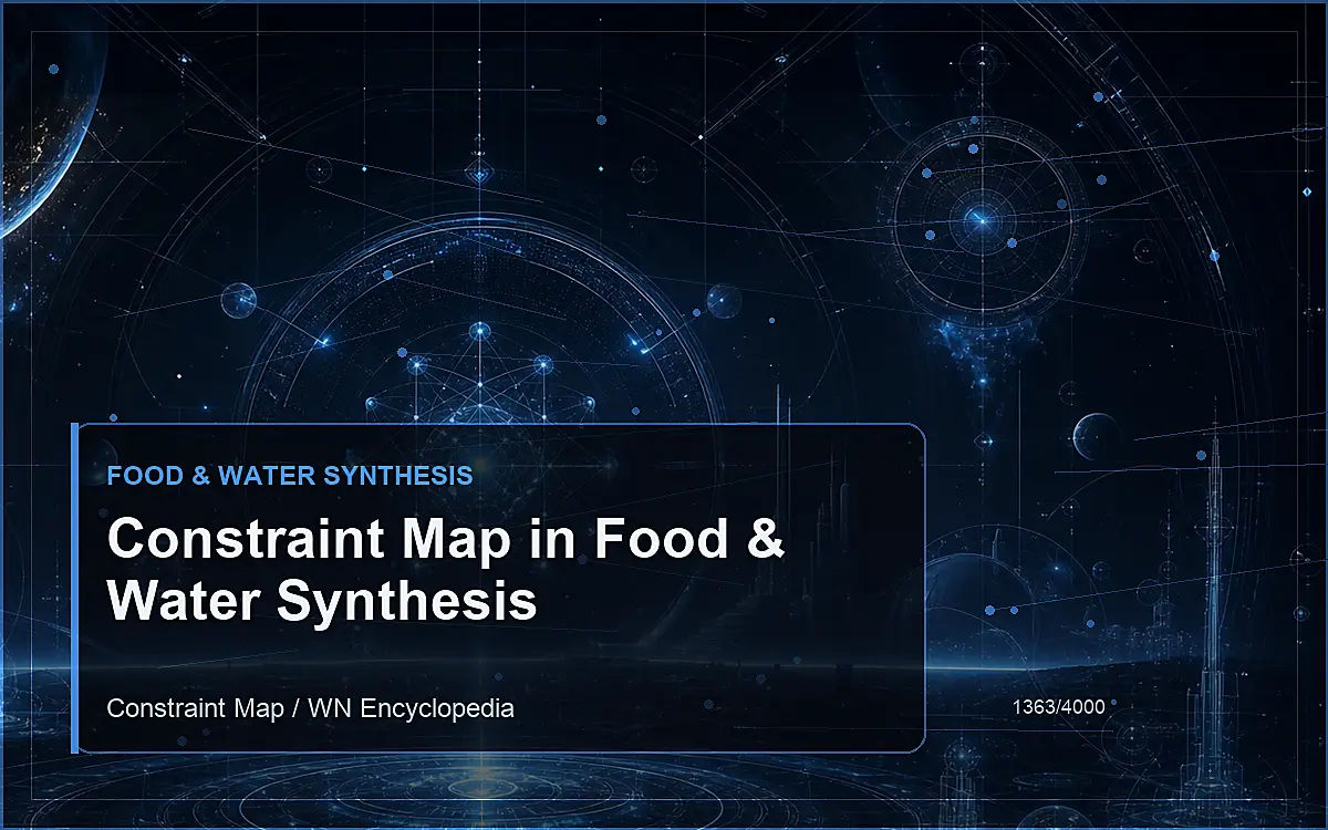AI-generated encyclopedia reference image for Constraint Map in Food & Water Synthesis