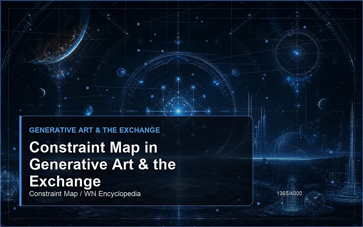 AI-generated encyclopedia reference image for Constraint Map in Generative Art & the Exchange