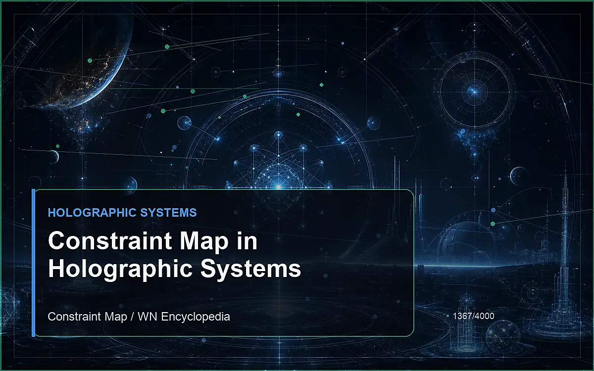 AI-generated encyclopedia reference image for Constraint Map in Holographic Systems