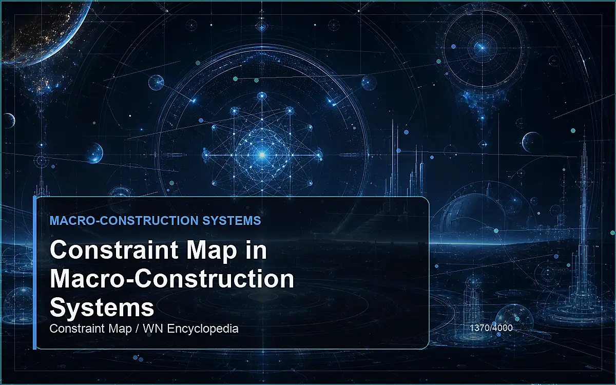 AI-generated encyclopedia reference image for Constraint Map in Macro-Construction Systems