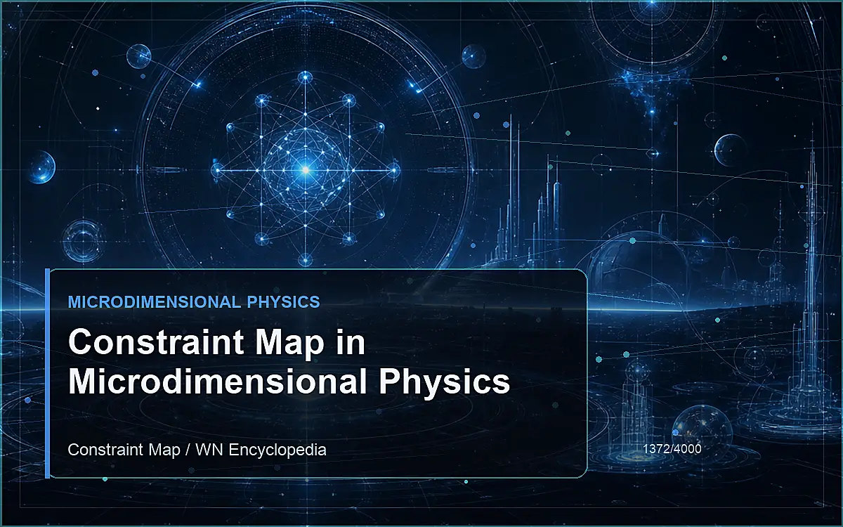 AI-generated encyclopedia reference image for Constraint Map in Microdimensional Physics