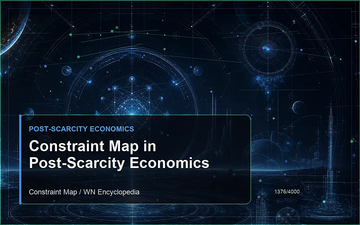 AI-generated encyclopedia reference image for Constraint Map in Post-Scarcity Economics