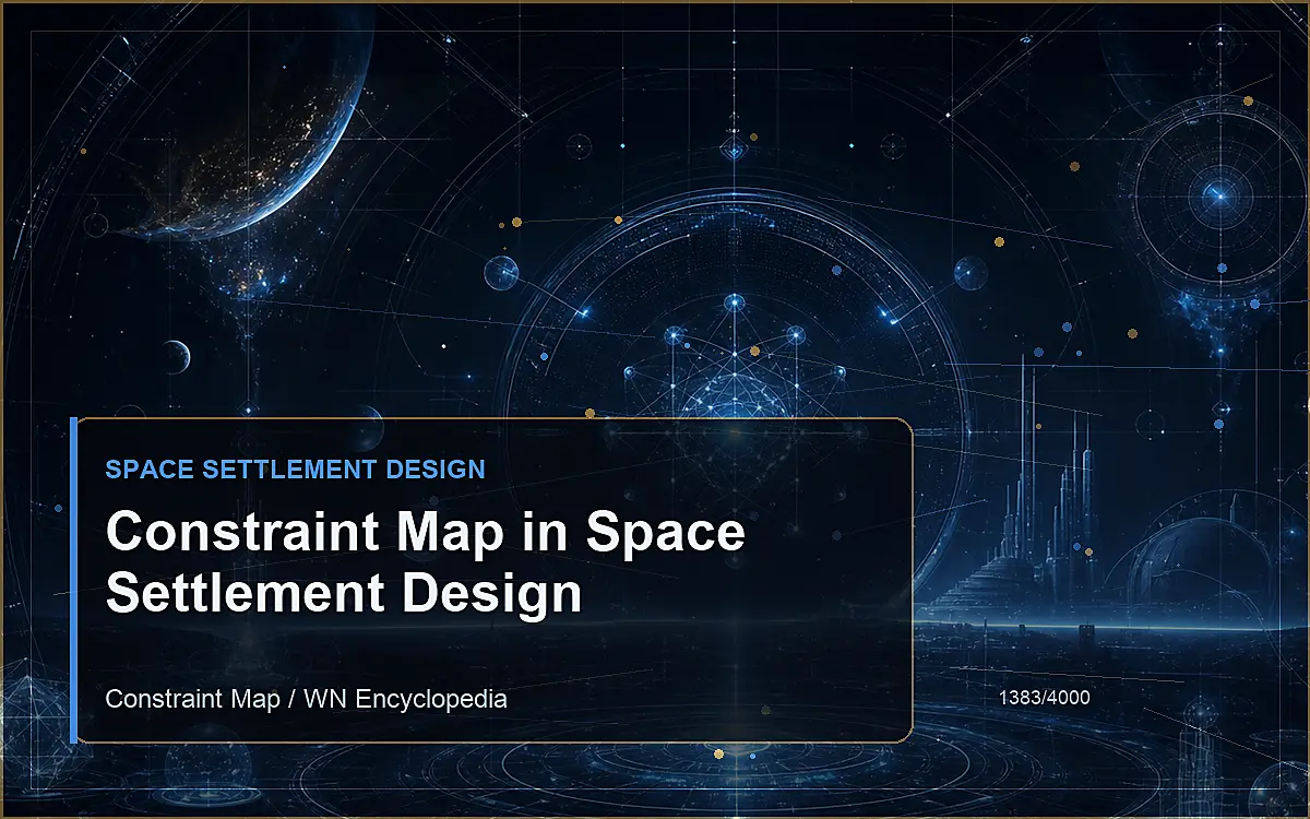 AI-generated encyclopedia reference image for Constraint Map in Space Settlement Design