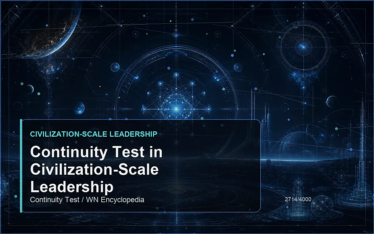 AI-generated encyclopedia reference image for Continuity Test in Civilization-Scale Leadership