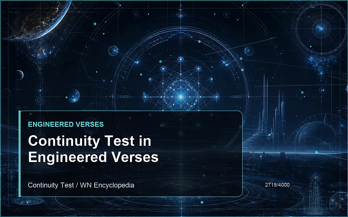 AI-generated encyclopedia reference image for Continuity Test in Engineered Verses