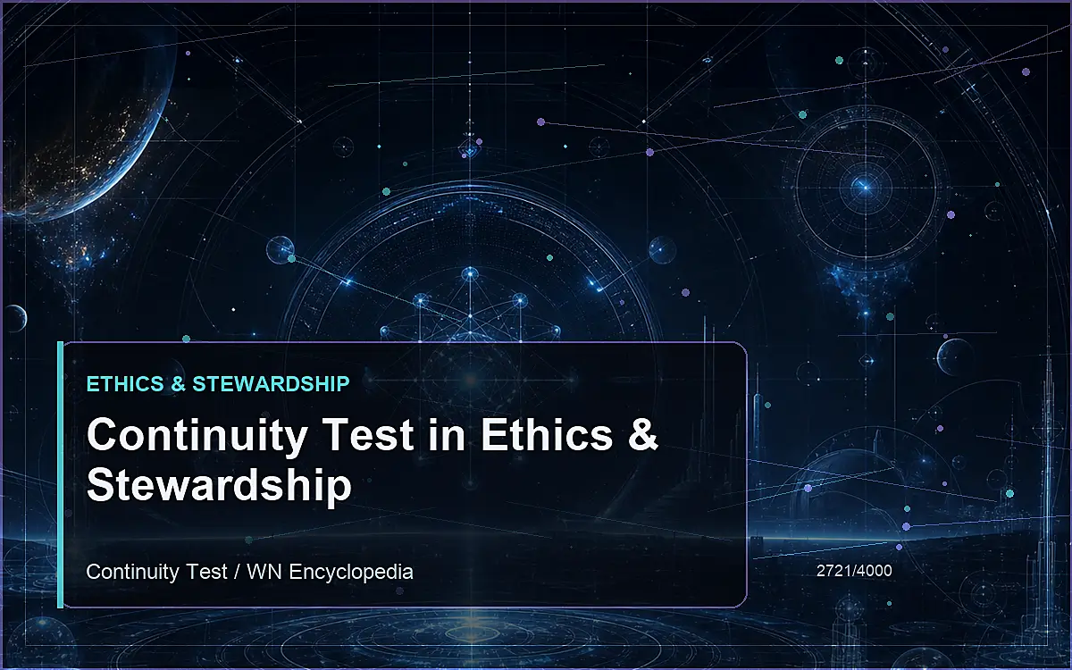 AI-generated encyclopedia reference image for Continuity Test in Ethics & Stewardship