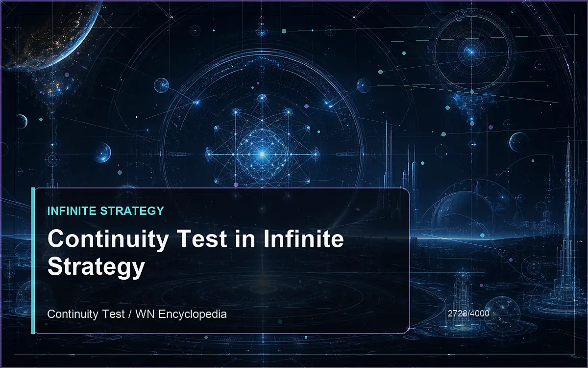 AI-generated encyclopedia reference image for Continuity Test in Infinite Strategy
