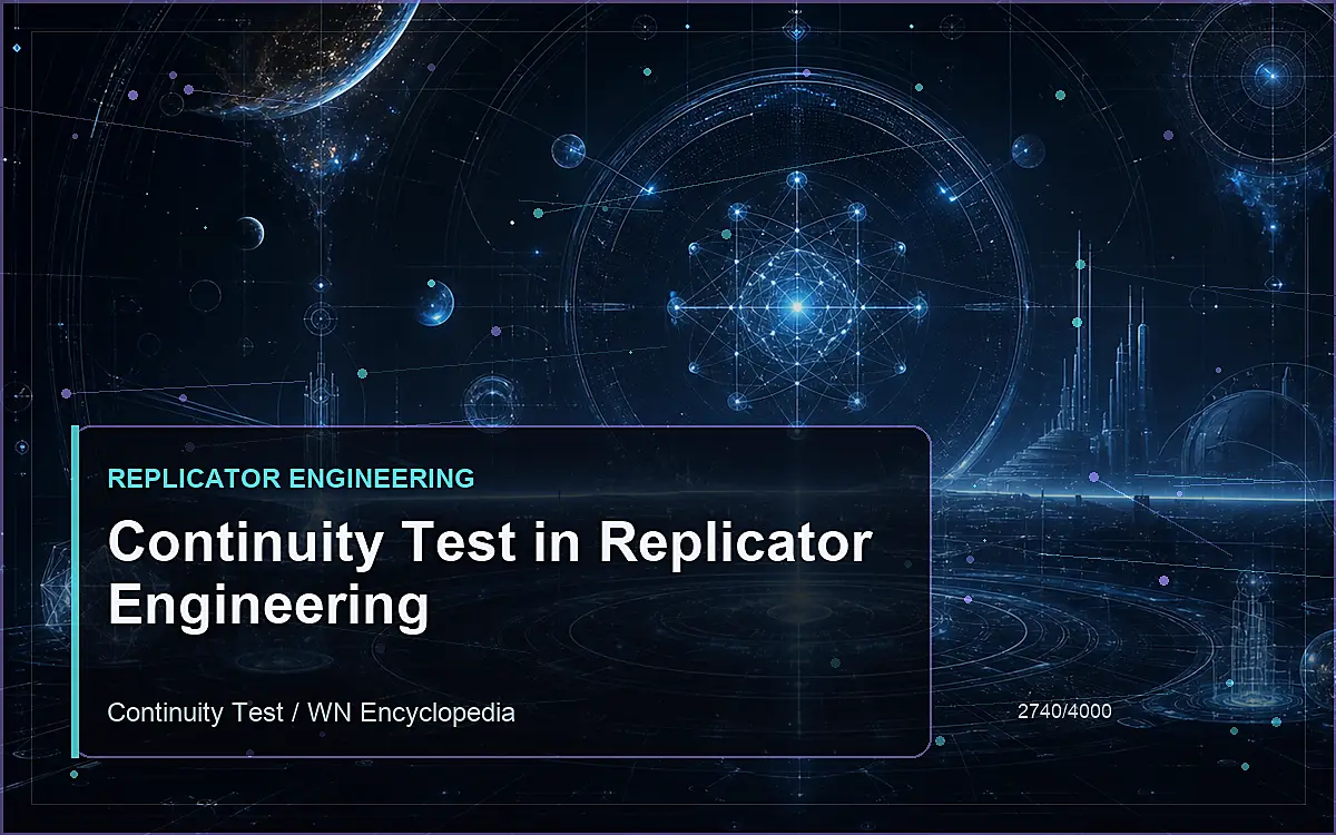 AI-generated encyclopedia reference image for Continuity Test in Replicator Engineering