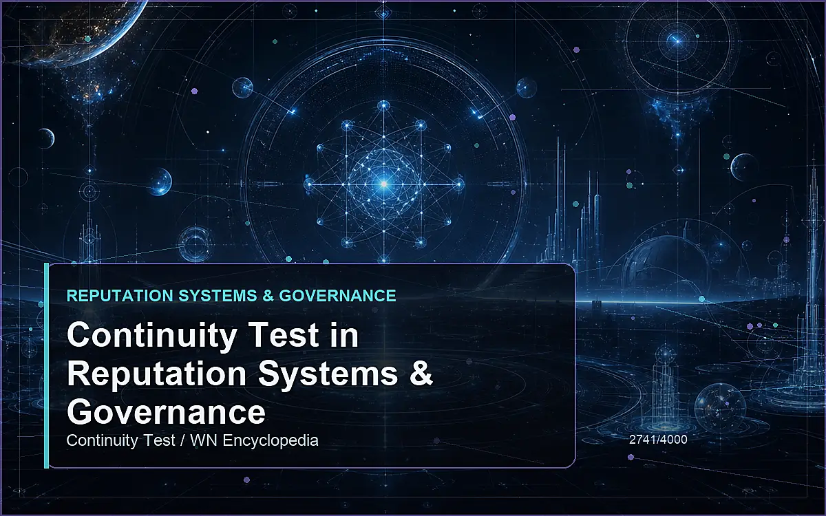 AI-generated encyclopedia reference image for Continuity Test in Reputation Systems & Governance