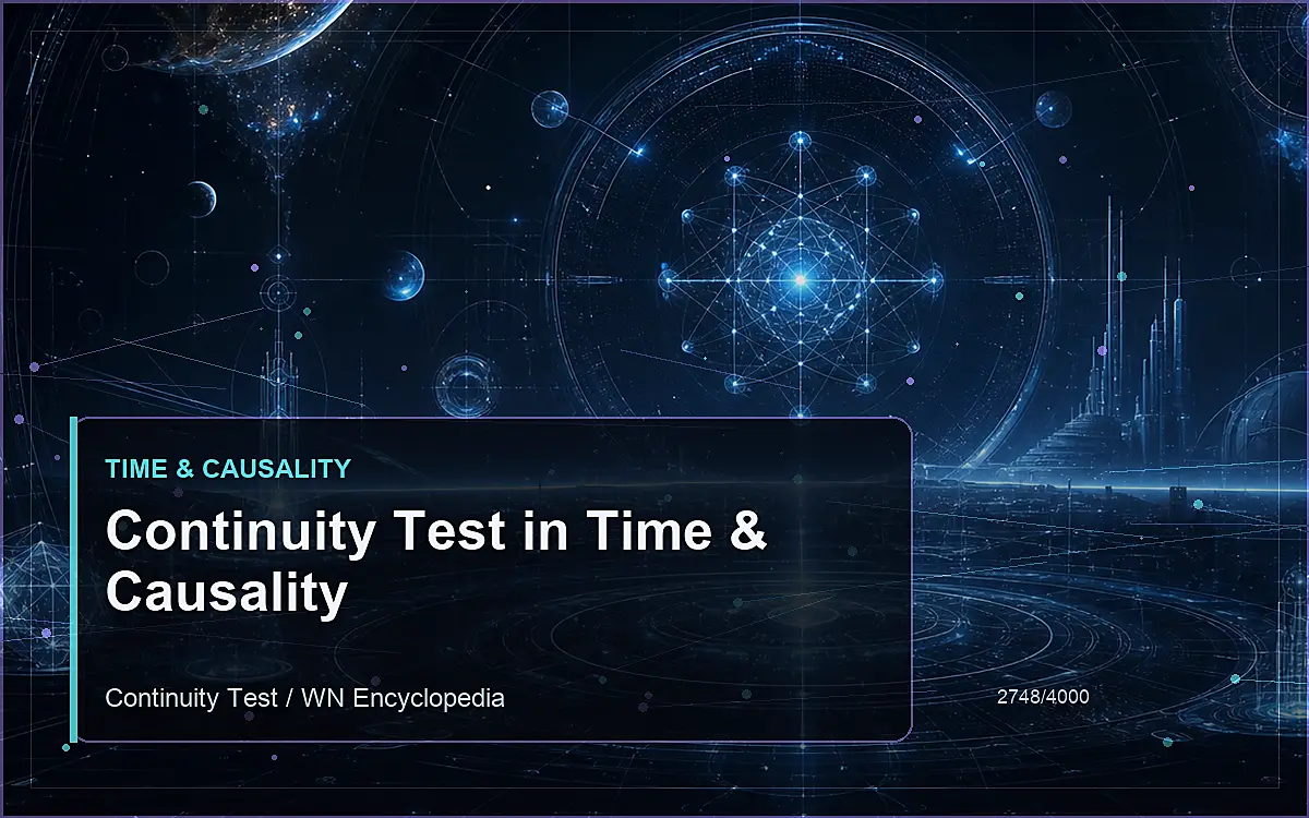 AI-generated encyclopedia reference image for Continuity Test in Time & Causality