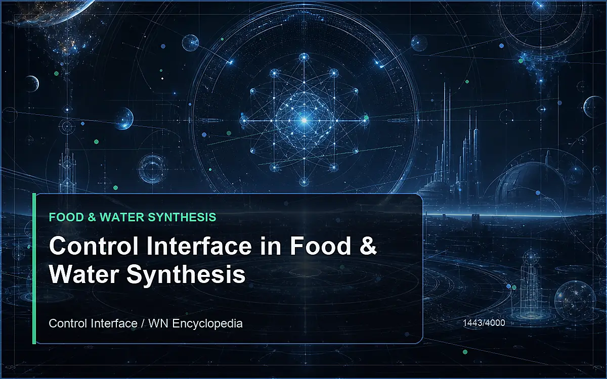 AI-generated encyclopedia reference image for Control Interface in Food & Water Synthesis
