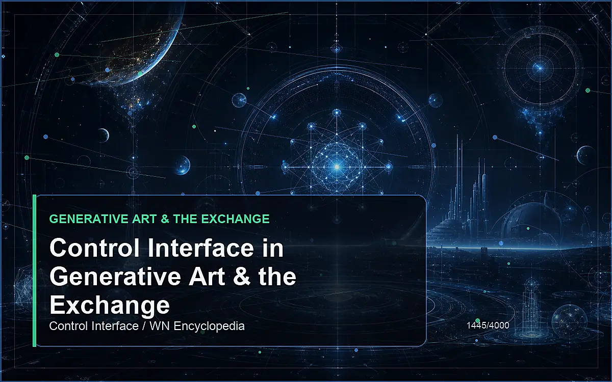 AI-generated encyclopedia reference image for Control Interface in Generative Art & the Exchange