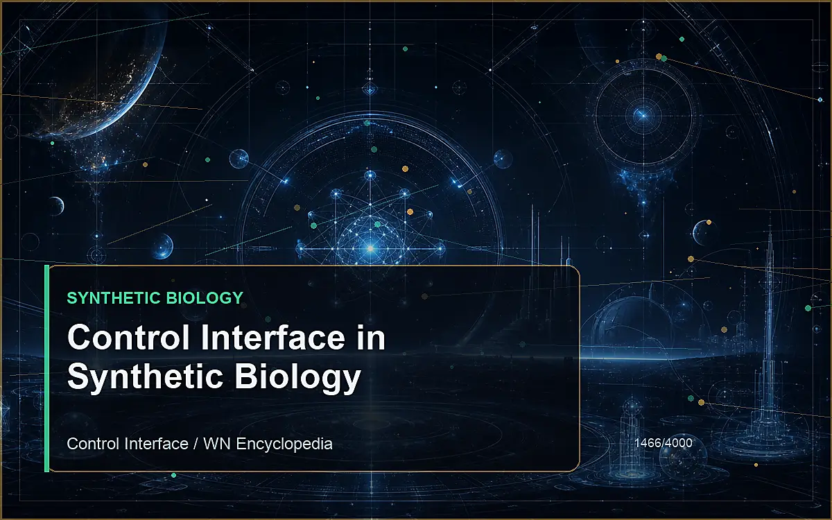 AI-generated encyclopedia reference image for Control Interface in Synthetic Biology