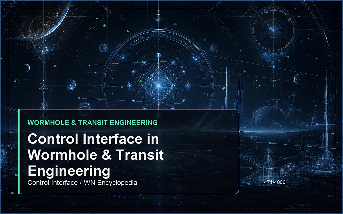 AI-generated encyclopedia reference image for Control Interface in Wormhole & Transit Engineering