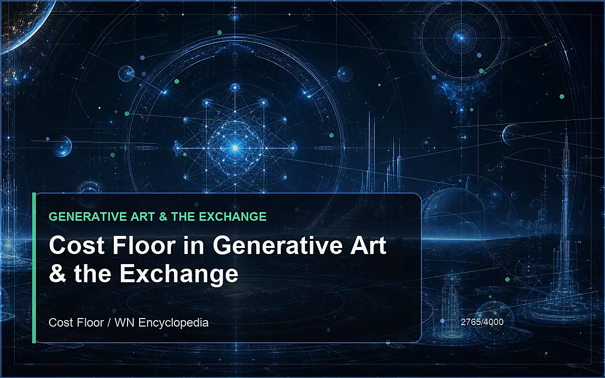 AI-generated encyclopedia reference image for Cost Floor in Generative Art & the Exchange