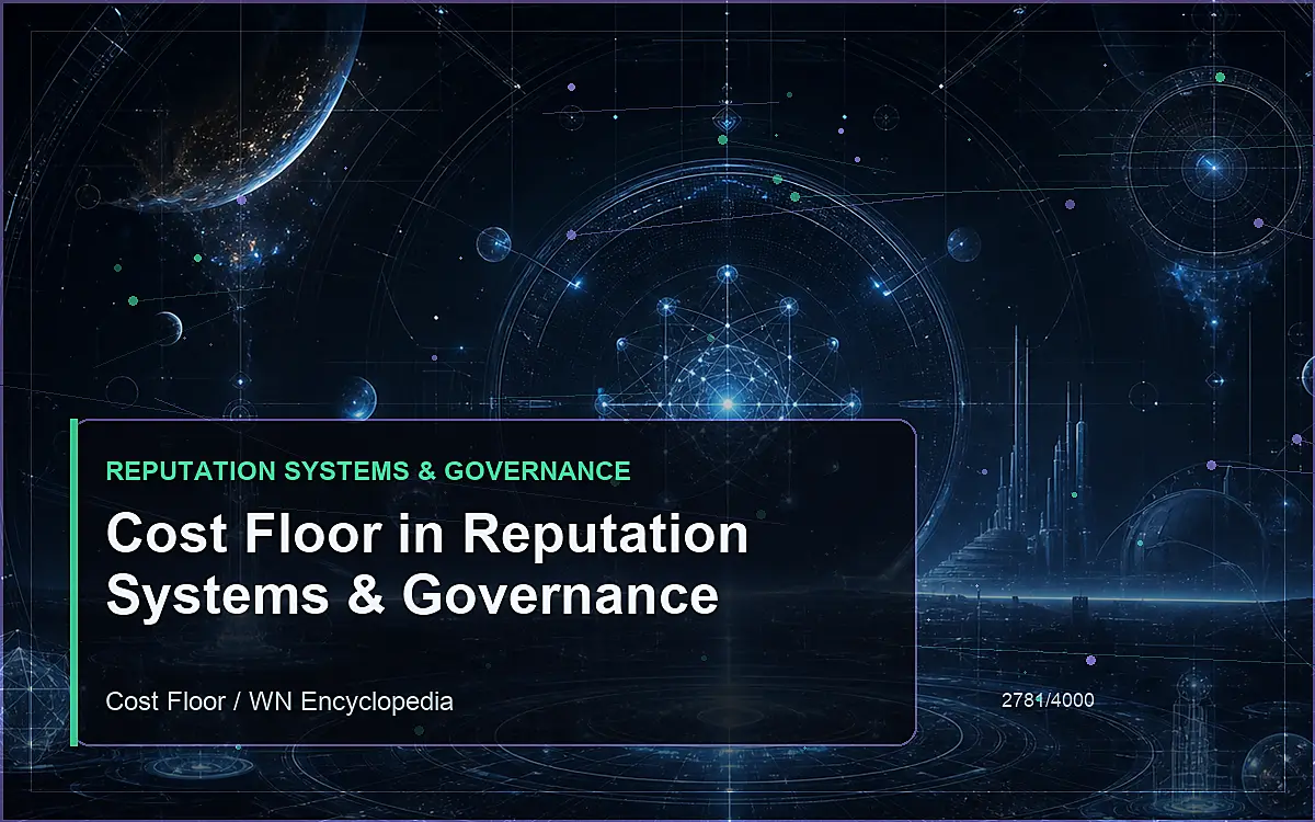 AI-generated encyclopedia reference image for Cost Floor in Reputation Systems & Governance