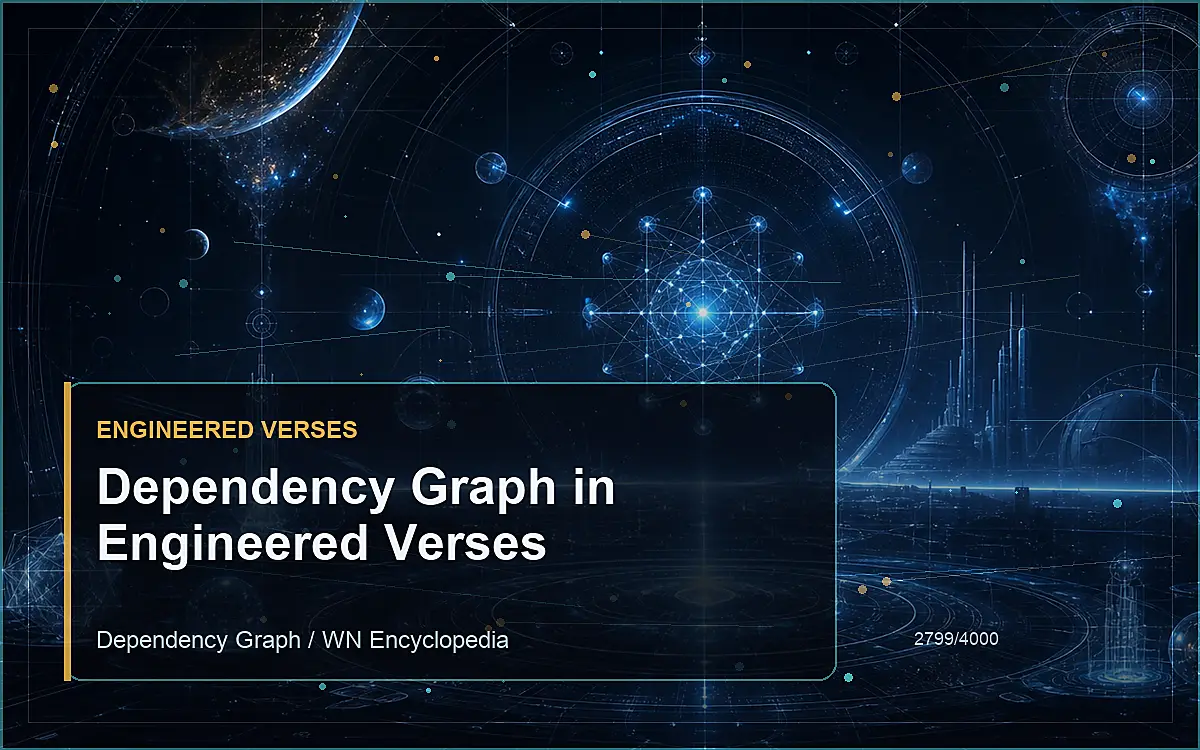 AI-generated encyclopedia reference image for Dependency Graph in Engineered Verses