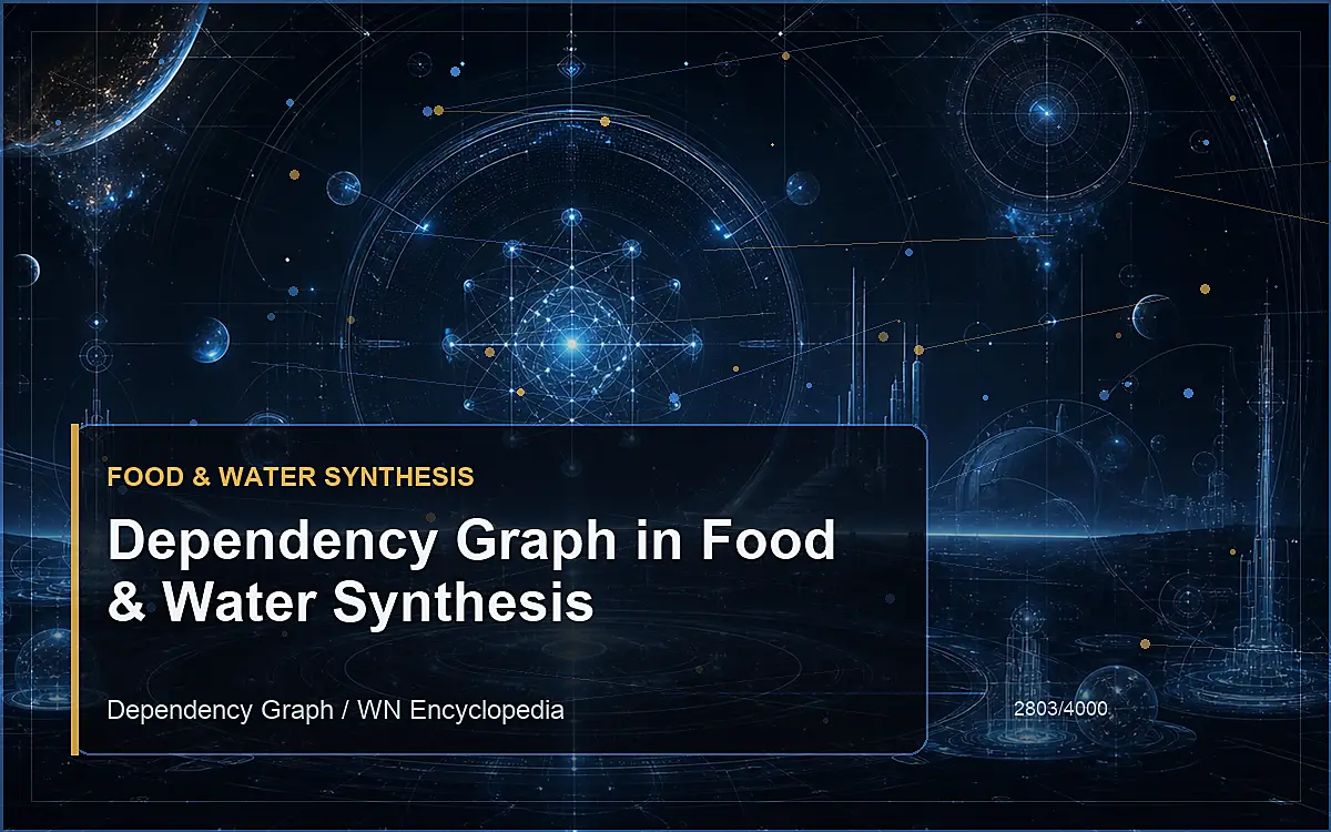 AI-generated encyclopedia reference image for Dependency Graph in Food & Water Synthesis