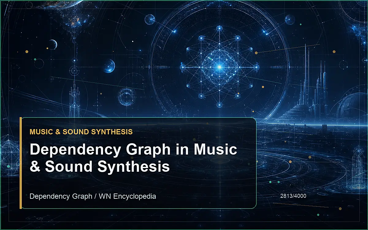 AI-generated encyclopedia reference image for Dependency Graph in Music & Sound Synthesis