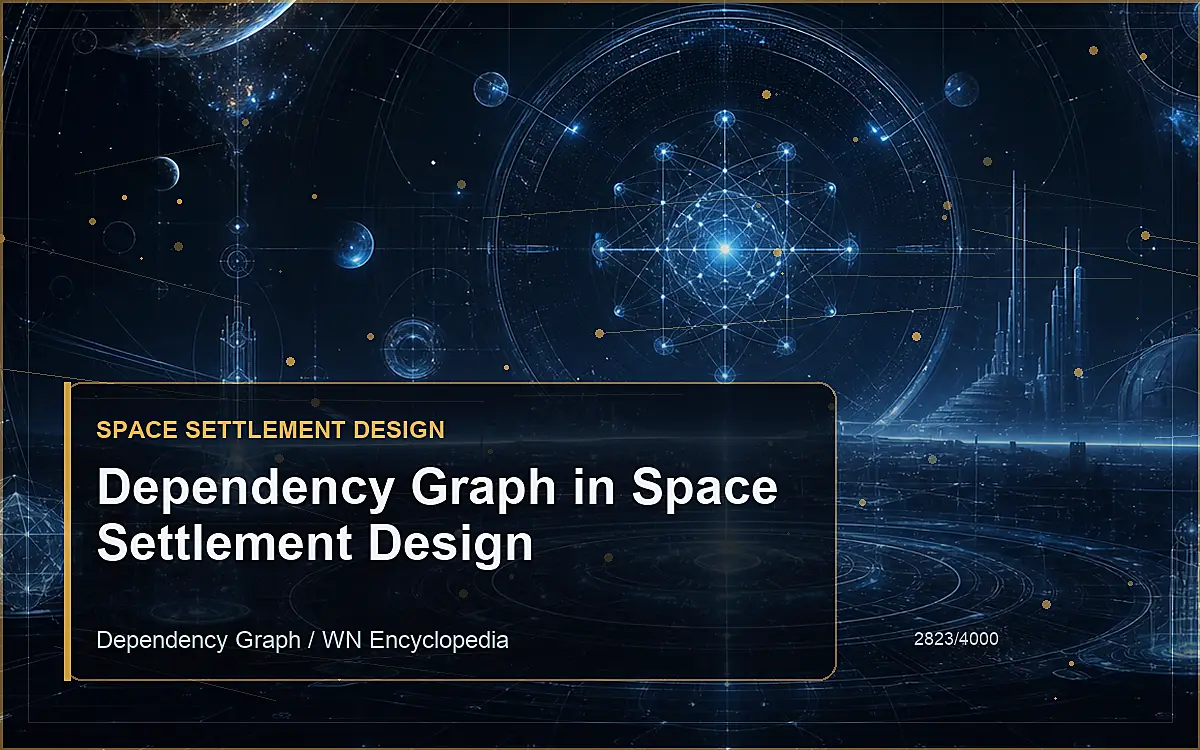 AI-generated encyclopedia reference image for Dependency Graph in Space Settlement Design