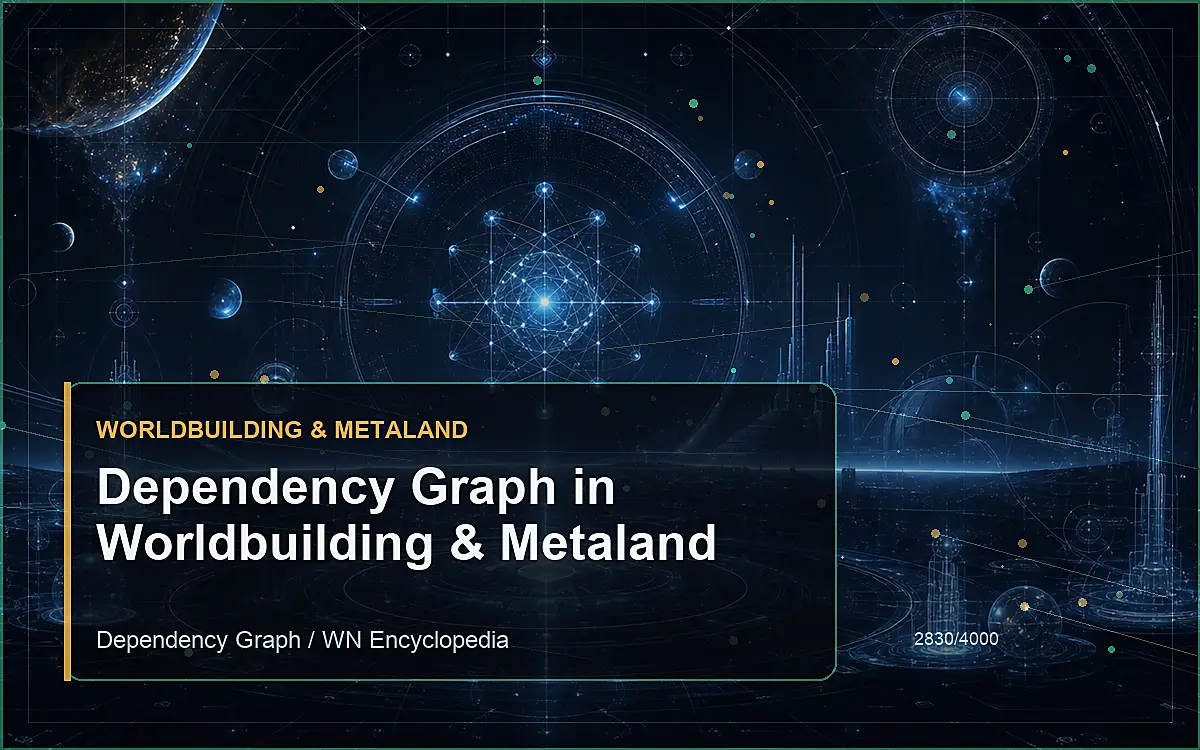 AI-generated encyclopedia reference image for Dependency Graph in Worldbuilding & Metaland