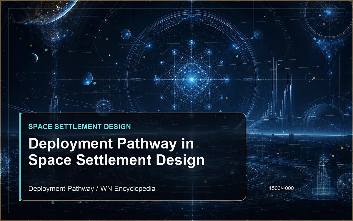 AI-generated encyclopedia reference image for Deployment Pathway in Space Settlement Design