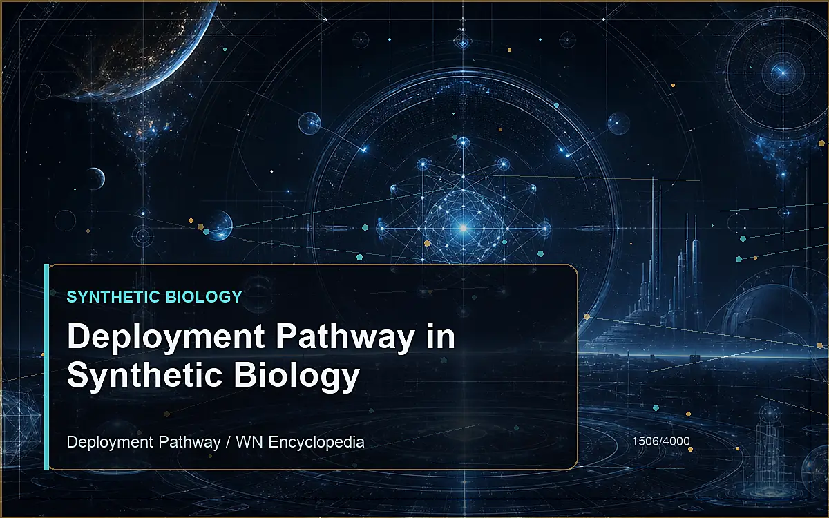 AI-generated encyclopedia reference image for Deployment Pathway in Synthetic Biology