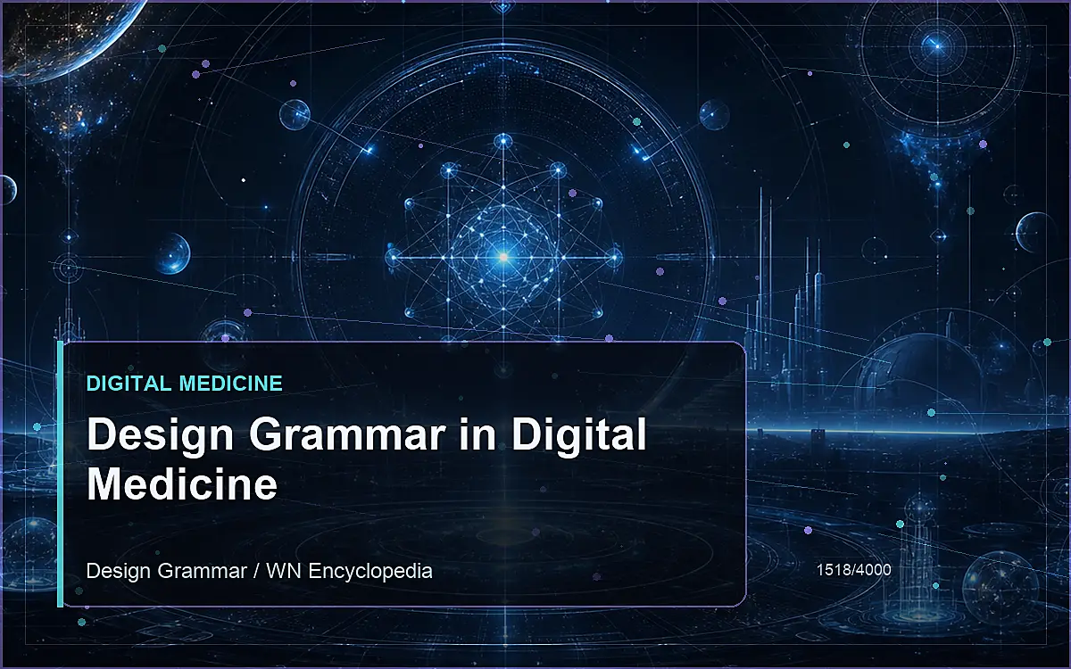 AI-generated encyclopedia reference image for Design Grammar in Digital Medicine