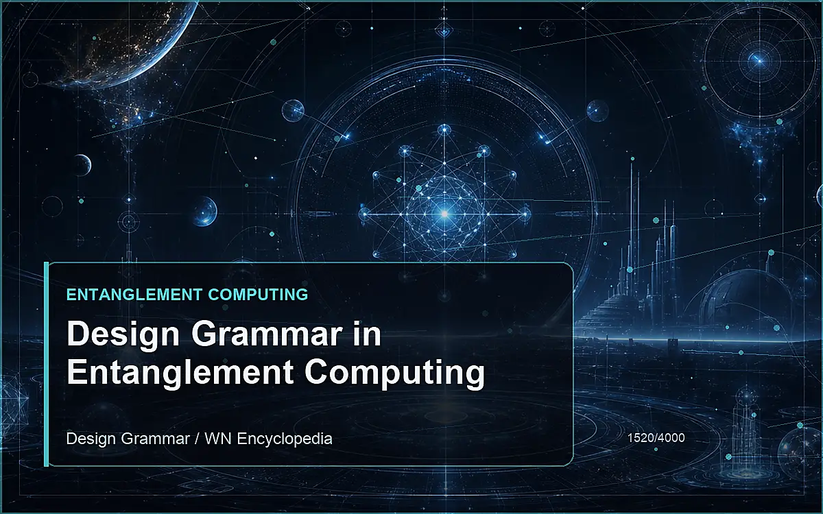 AI-generated encyclopedia reference image for Design Grammar in Entanglement Computing
